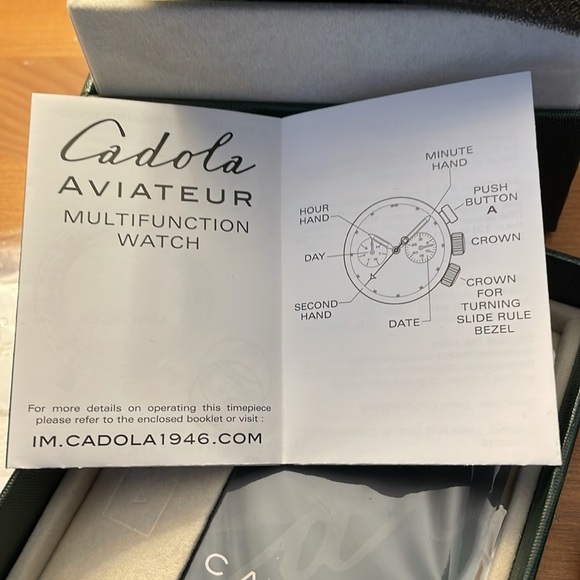 CADOLA AVIATEUR MULTIFUNCTION WATCH - Picture 2 of 7
